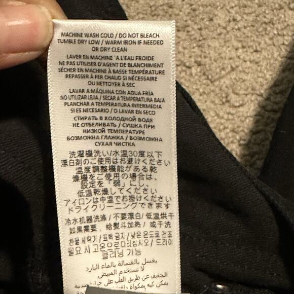 RE/DONE Women 30 Low Rider Loose Jeans Black Flow Raw Hem - Picture 10 of 14